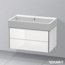 Duravit Vero Air 洗臉盆配有 XSquare 梳妝台和 2 個拉出式隔間