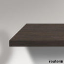 Duravit Vero 檯面，無切口，適用於檯面盆，拉絲深色橡木