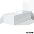 Duravit Vero 浴缸/按摩浴缸鑲板，適用於角落白色