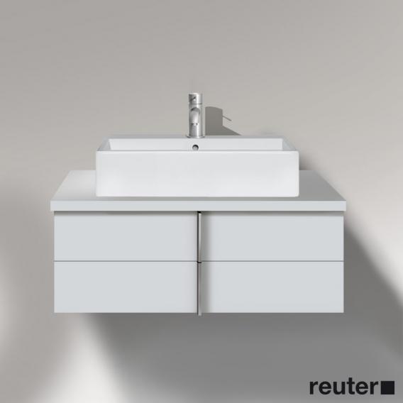 Duravit Vero vanity unit for countertop with 2 pull-out compartments white high gloss