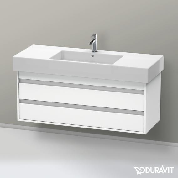 Duravit Vero washbasin with Ketho vanity unit with 2 pull-out compartments