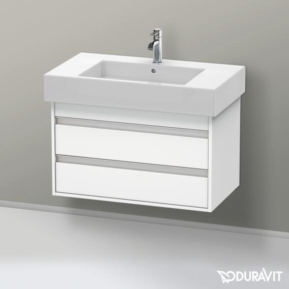 Duravit Vero washbasin with Ketho vanity unit with 2 pull-out compartments