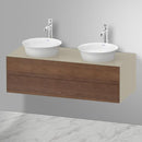 Duravit 白色鬱金香 2 檯面洗臉盆，附梳妝台，附 2 個拉出式隔間，無內部系統