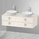 Duravit 白色鬱金香 2 檯面洗臉盆，附梳妝台，附 2 個拉出式隔間，無內部系統