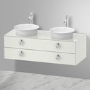 Duravit 白色鬱金香 2 檯面洗臉盆，附梳妝台，附 2 個拉出式隔間，無內部系統