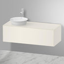 Duravit 白色鬱金香檯面洗臉盆，附梳妝台，附 1 個拉出式隔間，內部系統為橡木