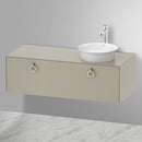 Duravit 白色鬱金香檯面洗臉盆，附梳妝台，附 1 個拉出式隔間，無內部系統