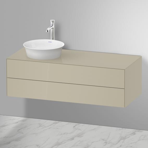 Duravit White Tulip countertop washbasin with vanity unit with 2 pull-out compartments