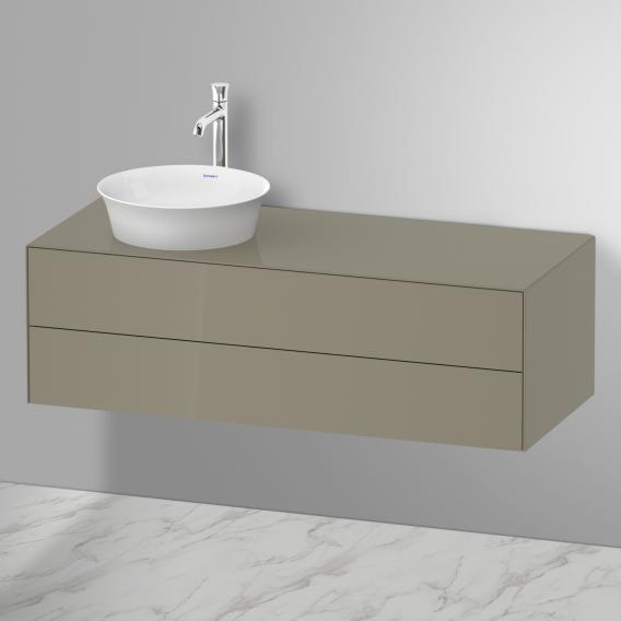 Duravit White Tulip countertop washbasin with vanity unit with 2 pull-out compartments