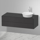 Duravit 白色鬱金香檯面洗臉盆，附梳妝台，附 2 個拉出式隔間