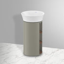 Duravit 白色鬱金香檯面洗臉盆，附梳妝台，附側隔層