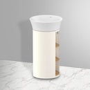 Duravit 白色鬱金香檯面洗臉盆，附梳妝台，附側隔層