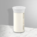 Duravit 白色鬱金香檯面洗臉盆，附梳妝台，附側隔層