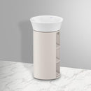 Duravit 白色鬱金香檯面洗臉盆，附梳妝台，附側隔層