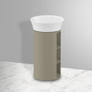 Duravit 白色鬱金香檯面洗臉盆，附梳妝台，附側隔層