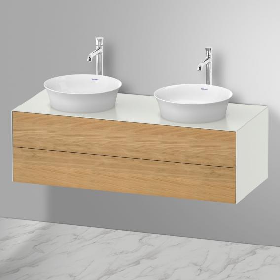 Duravit White Tulip vanity unit for 2 countertop washbasins with 2 pull-out compartments