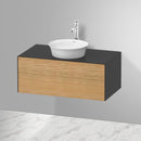 Duravit 白色鬱金香盥洗台，適用於檯面洗臉盆，附 1 個拉出式隔層，採用尖端技術