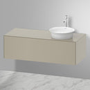 Duravit 白色鬱金香盥洗台，適用於檯面洗臉盆，附 1 個拉出式隔層，採用尖端技術