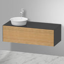 Duravit 白色鬱金香盥洗台，適用於檯面洗臉盆，附 1 個拉出式隔層，採用尖端技術