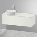 Duravit 白色鬱金香盥洗台，適用於檯面洗臉盆，附 1 個拉出式隔層，採用尖端技術