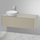 Duravit 白色鬱金香盥洗台，適用於檯面洗臉盆，附 1 個拉出式隔層，採用尖端技術