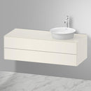 Duravit 白色鬱金香梳妝台，適用於檯面洗臉盆，附 2 個拉出式隔間，採用尖端技術