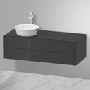 Duravit 白色鬱金香梳妝台，適用於檯面洗臉盆，附 2 個拉出式隔間，採用尖端技術