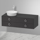 Duravit 白色鬱金香盥洗台，適用於台上洗臉盆，附 2 個拉出式隔間，附把手