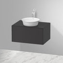 Duravit 白色鬱金香盥洗台，適用於檯面洗臉盆，附 1 個拉出式隔層，採用尖端技術