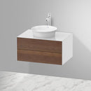 Duravit 白色鬱金香梳妝台，適用於檯面洗臉盆，附 2 個拉出式隔間，採用尖端技術