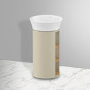 Duravit 白色鬱金香梳妝台帶側隔層