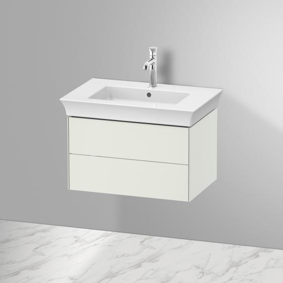 Duravit 白色鬱金香盥洗台配有 2 個拉出式隔間