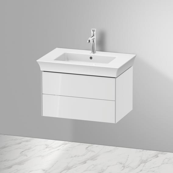 Duravit 白色鬱金香盥洗台配有 2 個拉出式隔間