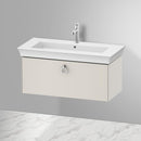 Duravit 白色鬱金香梳妝台搭配 1 個拉出式隔層