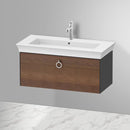 Duravit 白色鬱金香梳妝台搭配 1 個拉出式隔層