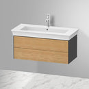 Duravit 白色鬱金香盥洗台配有 2 個拉出式隔間