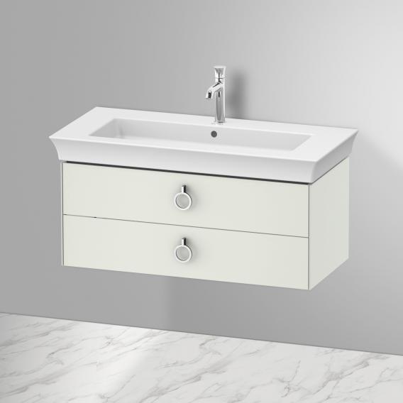 Duravit 白色鬱金香盥洗台配有 2 個拉出式隔間