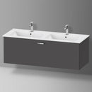 Duravit XBase vanity unit for double washbasin with 1 pull-out compartment
