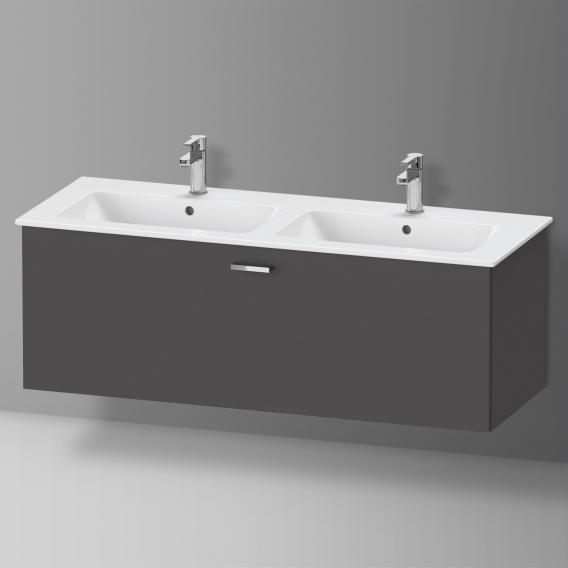 Duravit XBase 梳妝台，適用於雙洗臉盆，附 1 個拉出式隔間