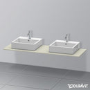 Duravit XSquare countertop for 2 countertop/drop-in basins