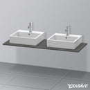 Duravit XSquare countertop for 2 countertop/drop-in basins