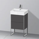 Duravit XSquare vanity unit Compact for hand washbasin with 2 pull-out compartments