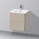 Duravit XSquare vanity unit Compact for hand washbasin with 2 pull-out compartments
