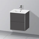 Duravit XSquare vanity unit Compact for hand washbasin with 2 pull-out compartments