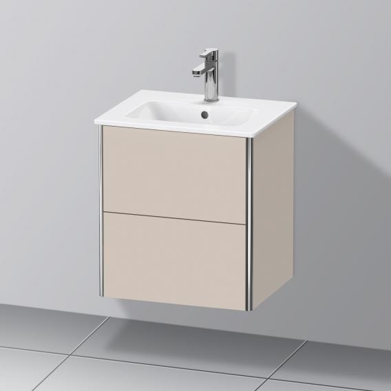 Duravit XSquare 梳妝台 緊湊型，適用於洗手盆，帶有 2 個拉出式隔間