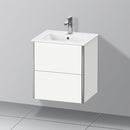 Duravit XSquare vanity unit Compact for hand washbasin with 2 pull-out compartments