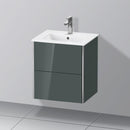 Duravit XSquare vanity unit Compact for hand washbasin with 2 pull-out compartments