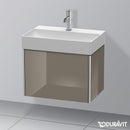 Duravit XSquare vanity unit Compact with 1 pull-out compartment, with interior system in maple