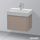 Duravit XSquare vanity unit Compact with 1 pull-out compartment, with interior system in maple