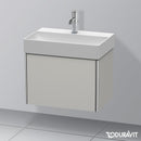 Duravit XSquare vanity unit Compact with 1 pull-out compartment, with interior system in walnut